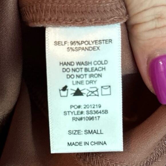 EUC Shinestar pink mauve suede Skirt, women’s small - Picture 4 of 5